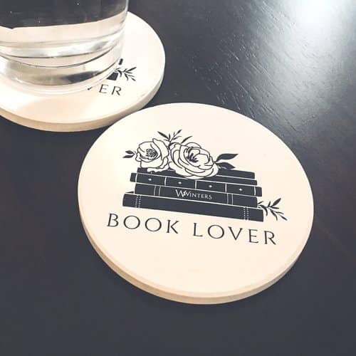 Book Lover Stone Coaster