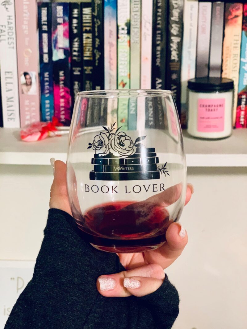 Book Lover Stemless Wine Glass