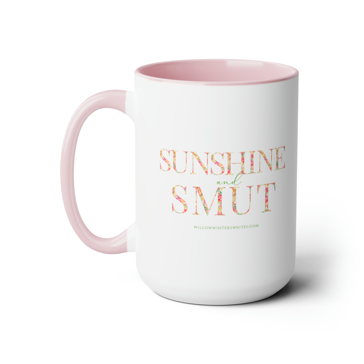Sunshine & Sm*t Two-Tone Coffee Mugs, 15oz